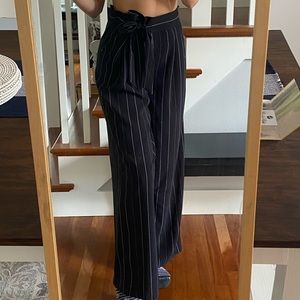 Nordstrom Catherine Wide leg silk striped pants